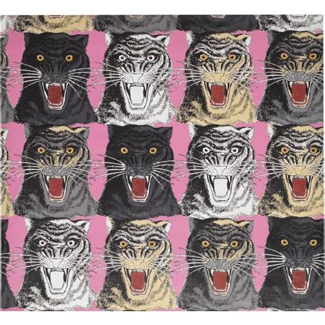 gucci tiger face wallpaper|Gucci pink tiger face wallpaper.